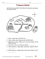 Treasure Island Printable (3rd Grade) - TeacherVision