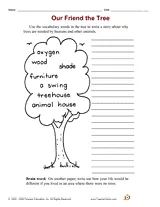 Earth Day Tree Writing Activity - TeacherVision