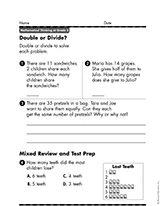 Double or Divide? - TeacherVision