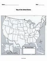 Map of the United States | Map of the United States (Gr. 1) - TeacherVision